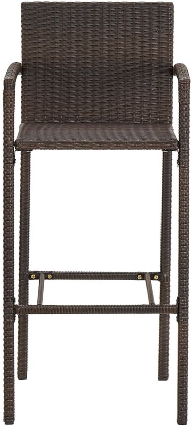 vidaXL-3-delige-Tuinbarset-massief-acaciahout-en-poly-rattan-bruin