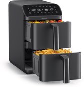 Brabantia Dubbele Airfryer XXL - 10 Liter - Gestapelde Lades - PFAS-Vrij - 2700W Vermogen - 6 Kookprogramma's - BBEK1240