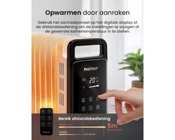 Elektrische Olieradiator 2500W met Digitaal Scherm – 11 Ribben – 28x44,2x61,8 cm – 24u Timer,…
