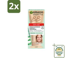 Garnier - SkinActive - BB Cream Light - Anti-Aging - Getinte Dagcrème - 50 ml - Voordeelverpakking - 2 stuks - Dagcrème - Garnier