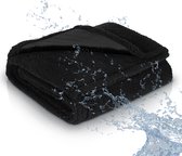 Couverture Medure Love - Couverture imperméable - 165 x 145 cm - Noire - Lit érotique - 100 nuits romantiques - Érotisme