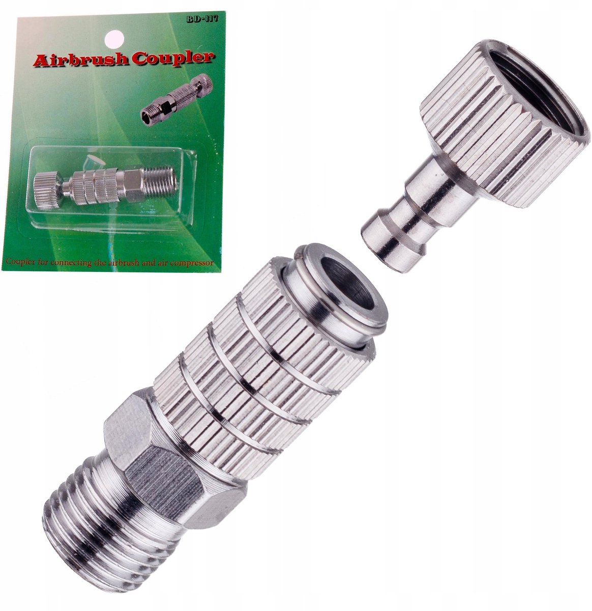 Snelkoppeling voor Airbrush - 1/8" Schroefdraad