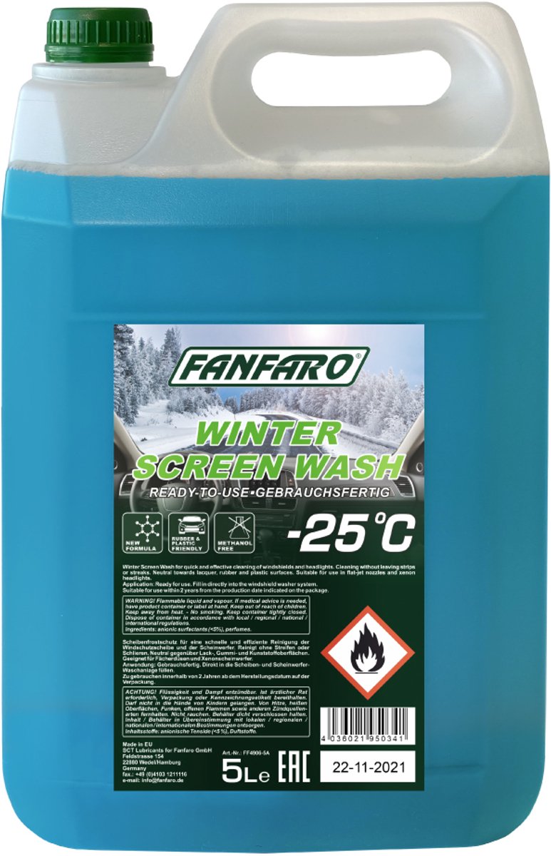 Winter Screenwash Ruitensproeier | 5 liter