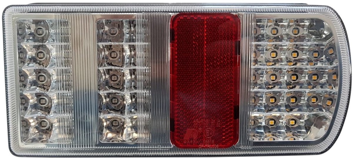 LED Achterlicht 228x106x55mm 5P 25 leds 12v Rechts