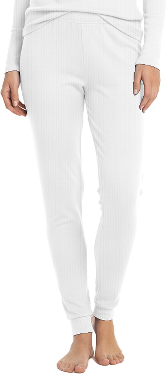 Thermobroek Dames - Wit - Maat L - Gianvaglia Thermo Ondergoed - Thermo Set - Thermo Legging - Heat Booster Series