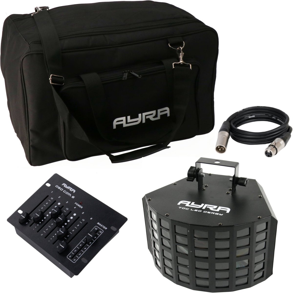 Ayra LEDBAG 4 DLX Deluxe met Ayra TDC LED Derby-lichteffect