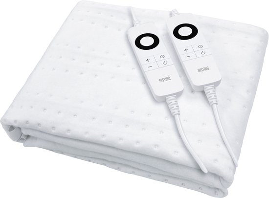 DistinQ Elektrische Onderdeken Dubbel 100W 160x140cm Wit - DistinQ - €53,95