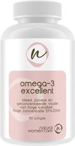 Natural Women Care - Omega 3 Excellent - Hoog in EPA/DHA (500 EPA en 250 DHA) - Gezuiverde en geconcentreerde omega-3