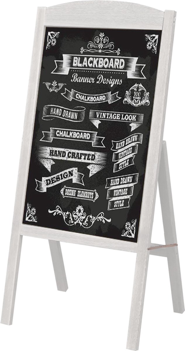 unho Houten A-Frame Krijtbord - Staand Stoepbord - Magnetisch Ezel Krijtbord - Display Stand Sandwichbord - voor Home Bar Countertop Café Restaurant Wedding