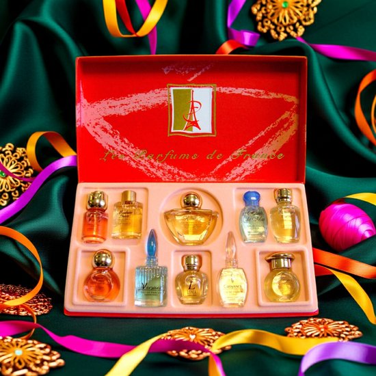Luxe Franse Eau de Parfum- Miniaturen origineel uit Grasse - 10 miniaturen - Geurengeschenkset