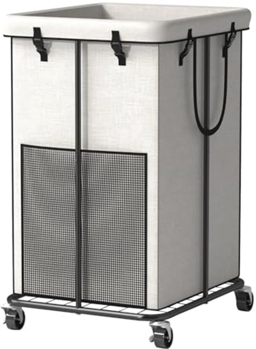 Wasmand 150 liter met wielen en afneembare tas