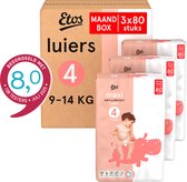 Etos Luiers - Maat 4 - 9 tot 14 kg - Maandbox - 240 stuks