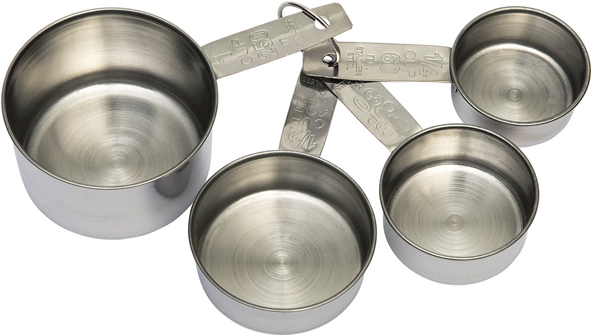 BrandNewCake Maatcups RVS Set/4