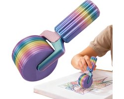 Diamond Painting Roller - Gadget - Afneembaar - Gekleurd - Diamond painting accessoire, geschikt voor knutselliefhebbers, volwassenen en kinderen, 12x4 cm