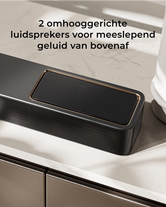 ULTIMEA Skywave X40 5.1.2 Dolby Atmos Soundbar met Draadloze Subwoofer en 2 Achterspeakers - Soundbar voor TV - Zwart van Ultimea — afbeelding 5