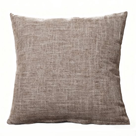 2 stuks decoratieve sierkussenhoezen - rustieke boerderij Boho woondecoratie - Dikke linnen kussensloop - vierkante kussensloop - Met onzichtbare rits - Geschikt voor slaapbank, kantoor(50x50 cm)