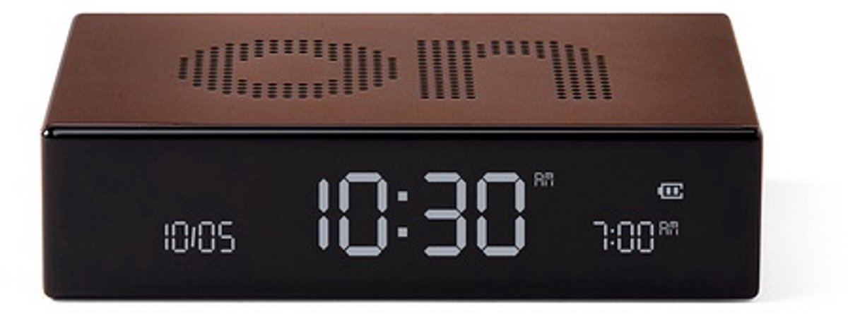 Lexon Flip Premium - Digitaal Wekker - Oplaadbaar - Orange