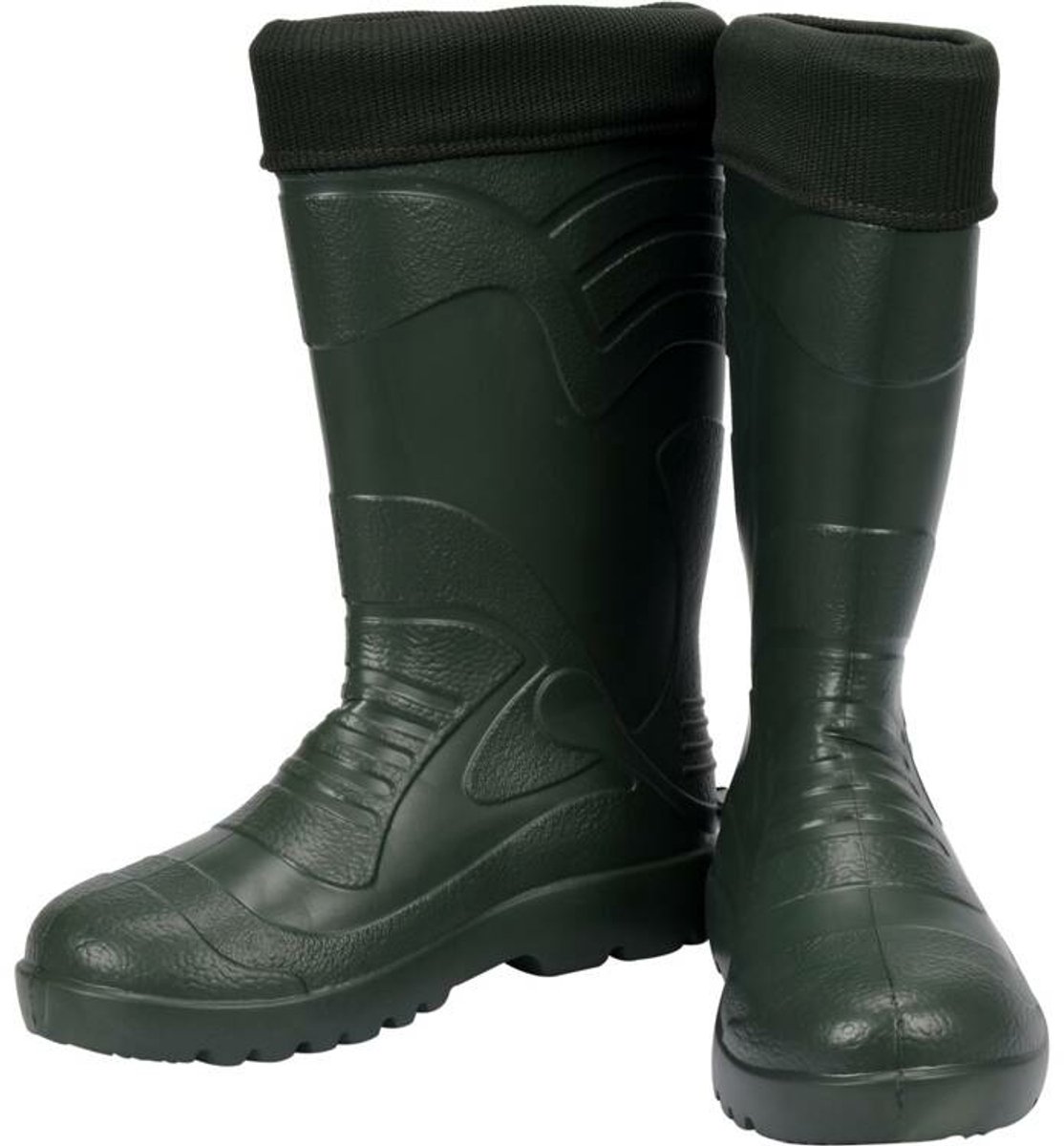 Natrix EVA Hoge Regenlaarzen - Ultra Lichtgewicht & Thermisch Geïsoleerd - Waterdichte Werklaarzen Hoogte 36 cm - Maat 42 / Voetlengte 27.2 cm - Zwarte Tuinlaarzen (Categorie I)