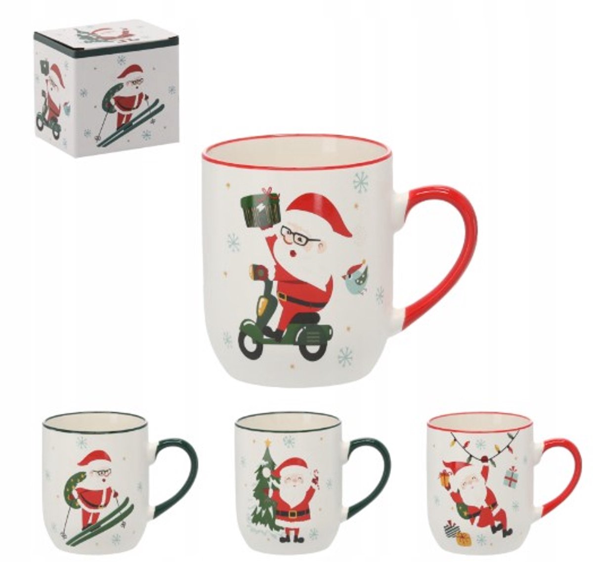 Kerstmok Hamster Kerstmok Verjaardagscadeau 420 ml Keramiek