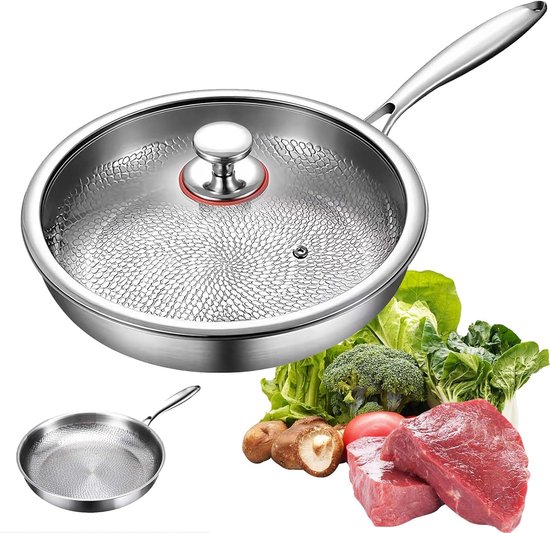 Koekenpan Le Creuset RVS Plus Met Anti-aanbaklaag 20 cm