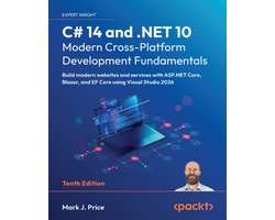 Omslag van C# 14 and .NET 10 – Modern Cross-Platform Development Fundamentals