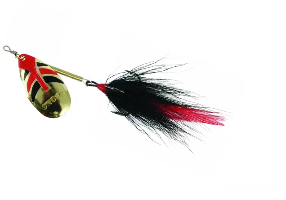 Ondex Buck Spinner maat 3 – 3,5 gram met enkel blad Gold/Décoré