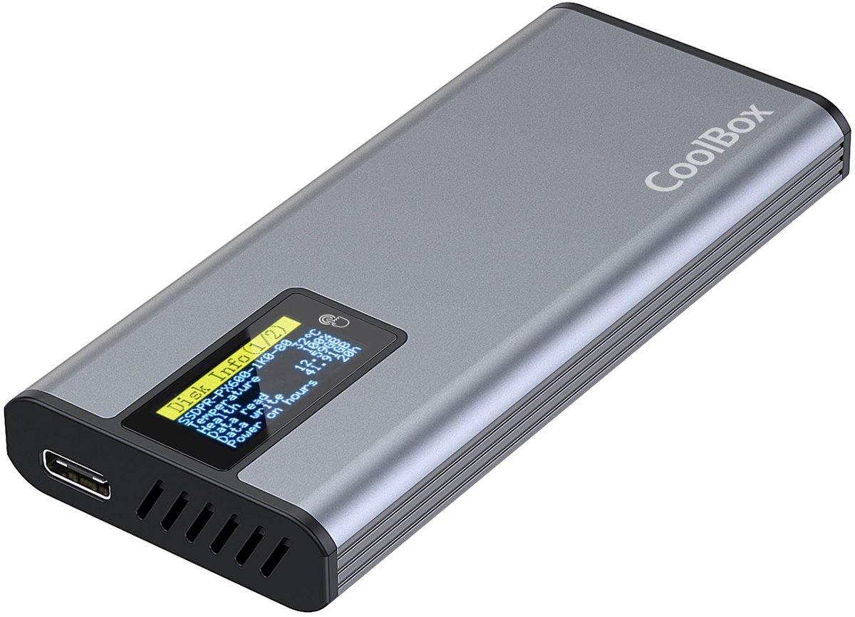 Coolbox Minichase Externe Ssd M.2-behuizing Zilver