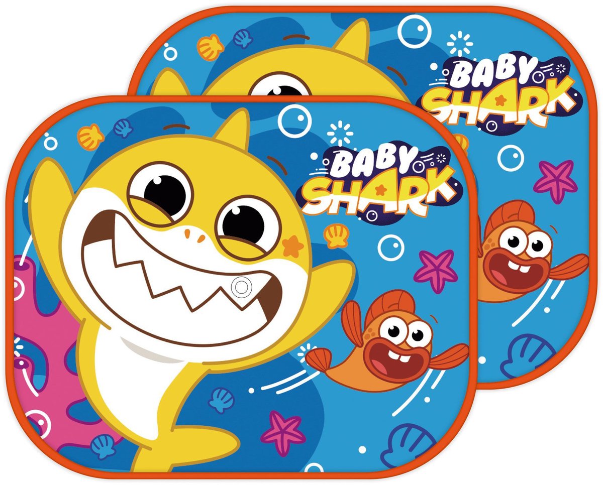Baby Shark Zonnescherm - 2 Stuks