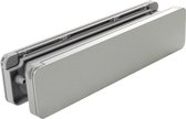Homebox - de isolerende, tochtvrije en geluiddempende brievenbus – buitendeel aluminium blank geborsteld - binnendeel in grijs RAL 7047