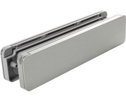 Homebox - de isolerende, tochtvrije en geluiddempende brievenbus – buitendeel aluminium blank geborsteld - binnendeel in grijs RAL 7047