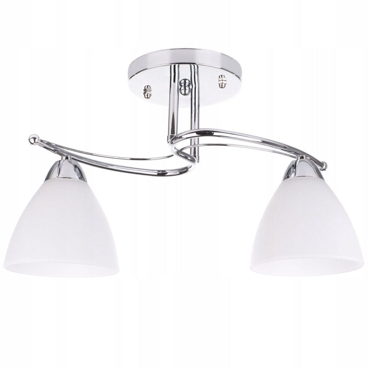 Alladyn 2 Plafond Hanglamp LED Chroom Modern - 2 lichtpunten