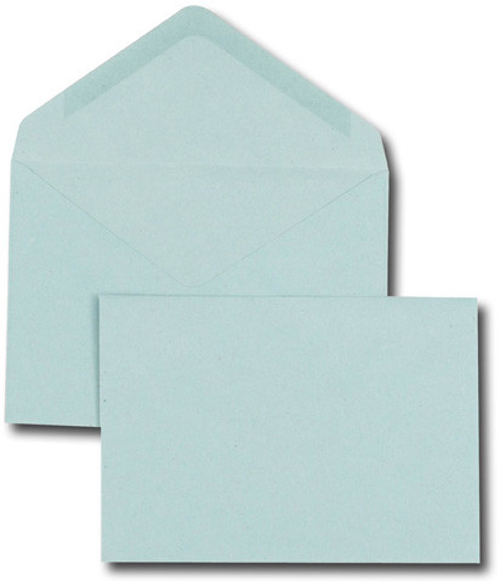 GPV enveloppen, C6, 114 x 162 mm, blauw, met rubber bekleed
