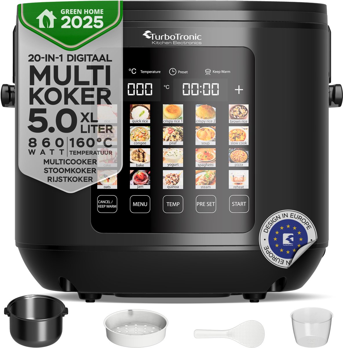 TurboTronic DMC23 Multicooker - Rijstkoker - Stoomkoker- 5 - TurboTronic - €69,95