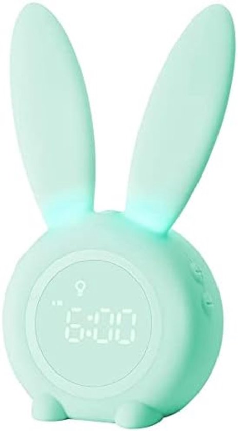LIORQUE Wekkerlamp LIORQUE Reloj Despertador Con Máquina De Ruido Blanco Y Luz Geleidelijk Oplichtende Wekker