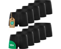 Kemes Boxershorts voor heren, 10 stuks, katoen, zwart, onderbroeken, ademend, ondergoed voor heren