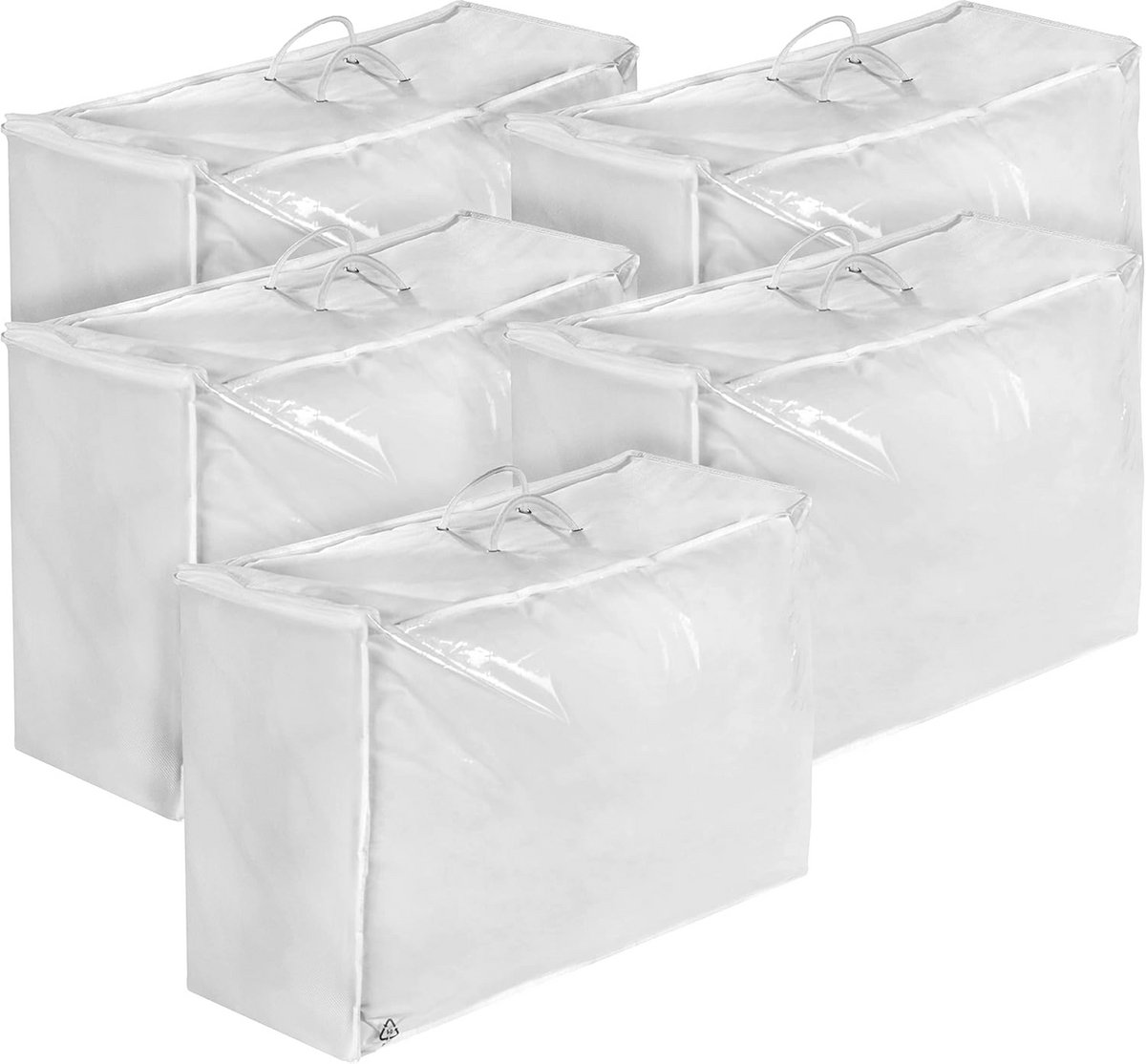 Opbergtas voor Kussens - Polyester, Wit, 67x46 cm