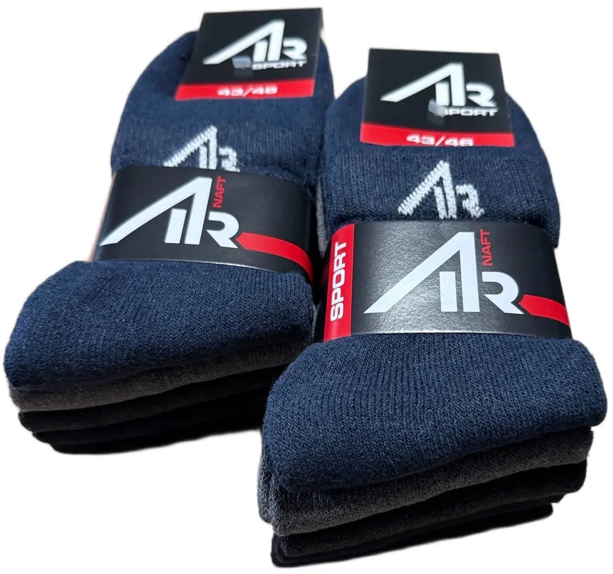 Air - unisex - korte sportsokken - quarter sokken - 10 paar - jeans - maat 39/42