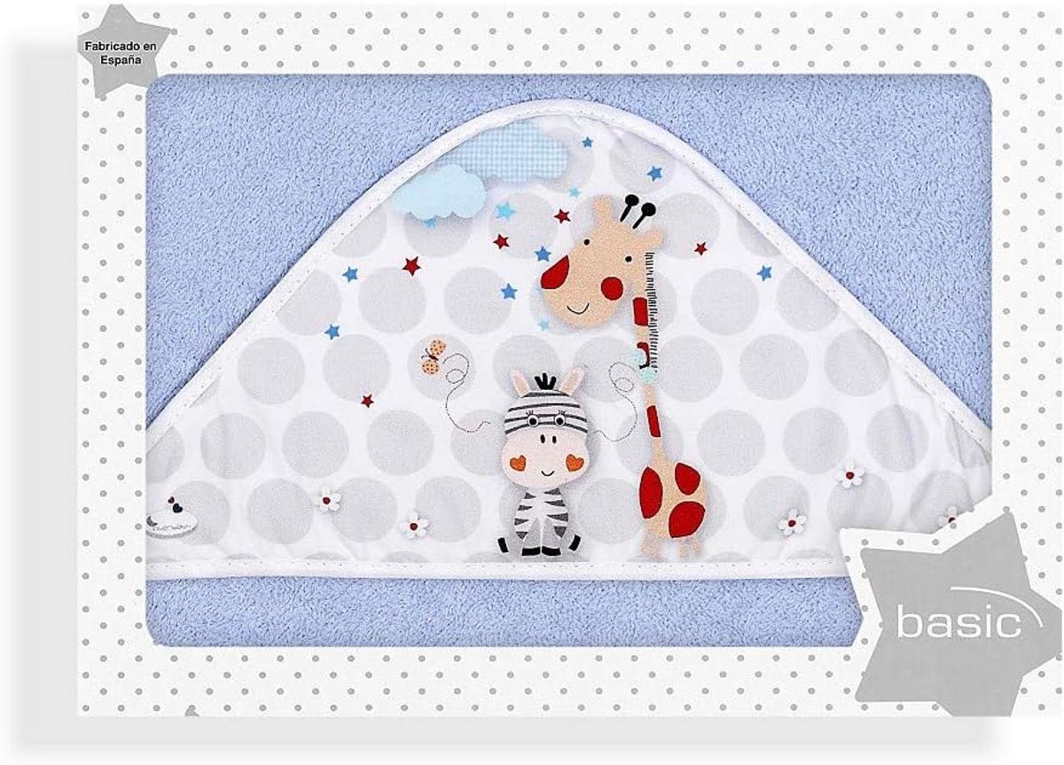 Hoge Kwaliteit Badcape 400 g/m² Katoen Terry - Jungla Blauw 100 x 100 cm