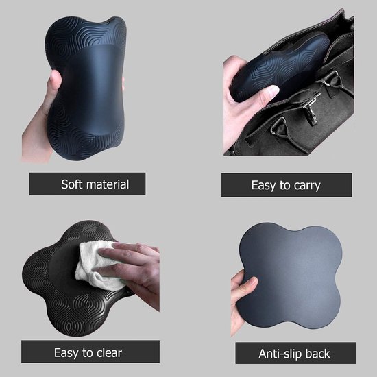 Verpakking van 2 stuks - Yoga - yoga knie kussen - Yoga kniebeschermers - Kniesteunen - Elleboogsteunen - TPE-schuimmateriaal - Pilates knielmat - Zwart van Merkloos — afbeelding 2