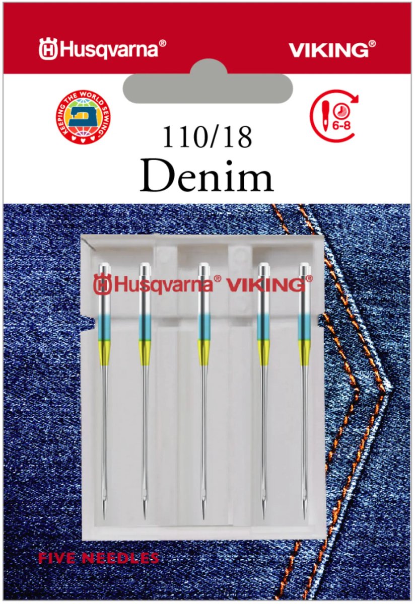 Husqvarna-Viking Denim 110 (5 stuks) Naalden