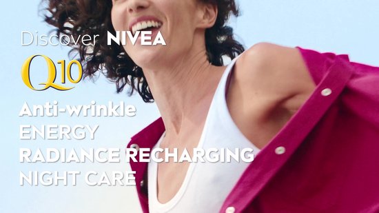 NIVEA Q10 Energy Recharge Versteviginde Nachtcreme voor Vrouwen - Hydraterende Anti-Rimpel Crème - Alle Huidtypes - met Vitamine C en E - 50 ml
