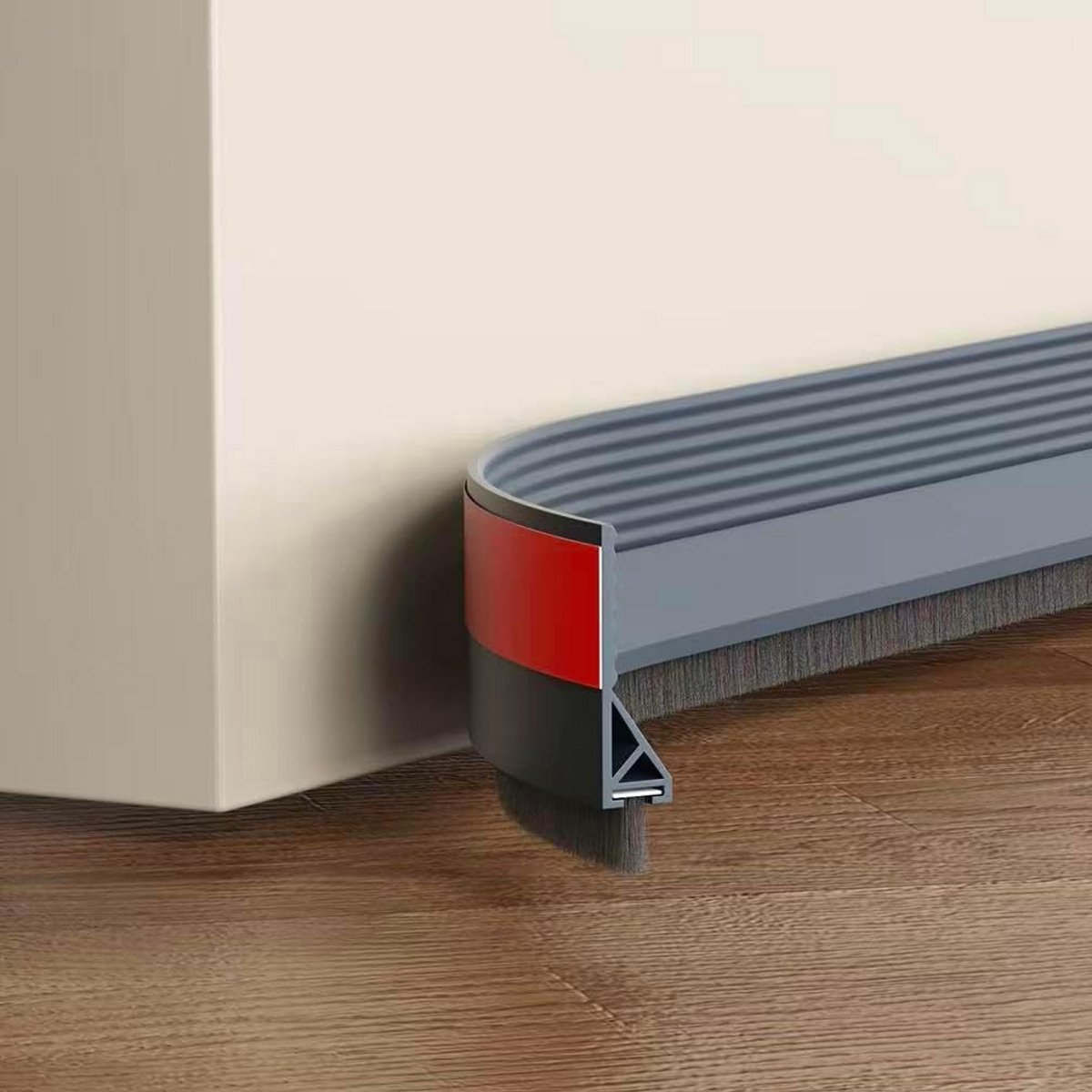 Tochtstopper en Afdichtingstape voor Deuren - Zelfklevende Deurbescherming met Borstel