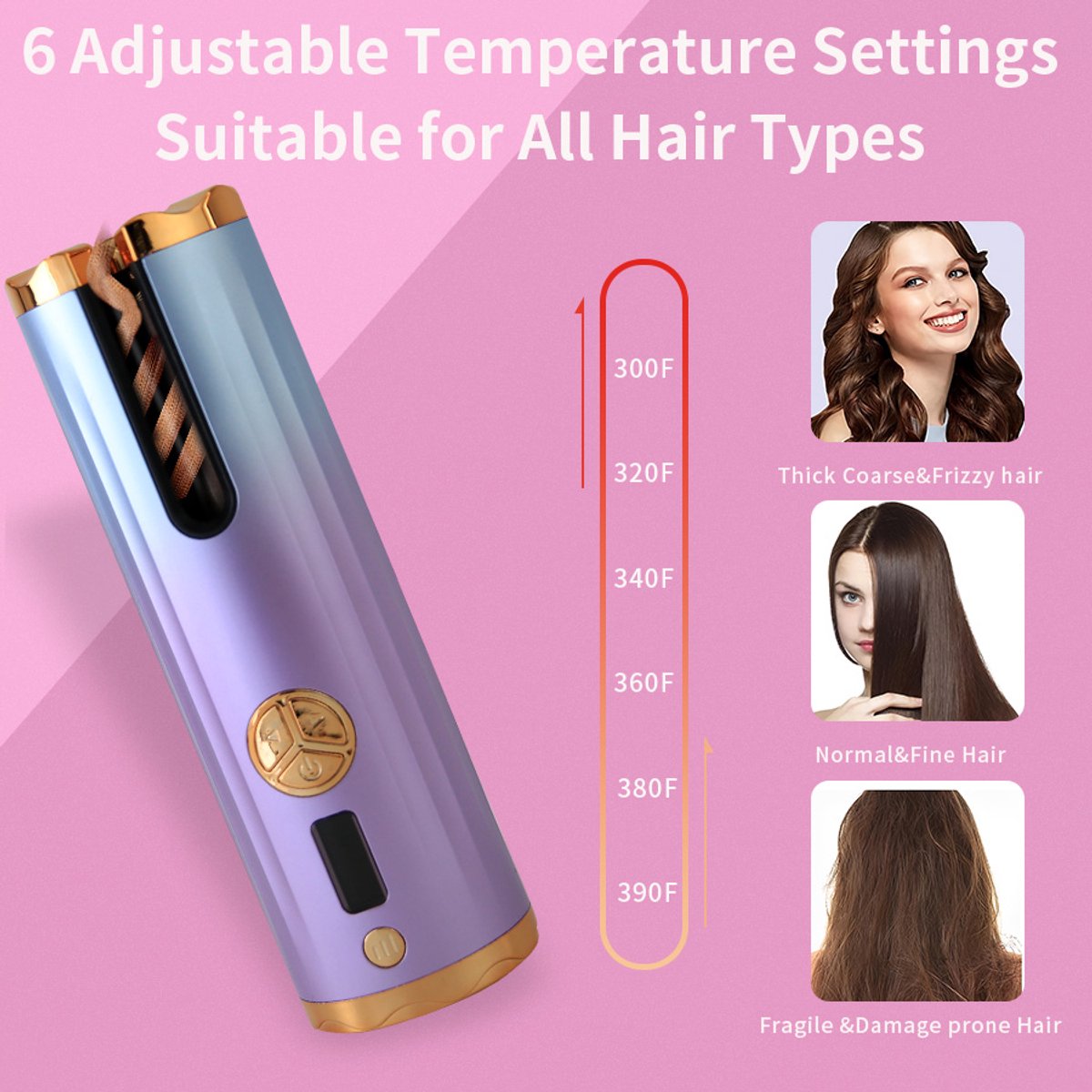 Krultang - Automatische krultang - haarstyling krultang - afbeelding 3