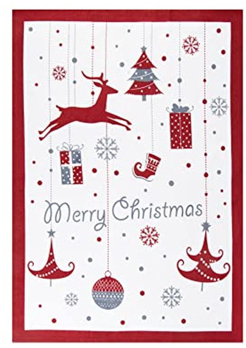 Multifunctionele doek voor kerst - 50 x 70 cm van katoen