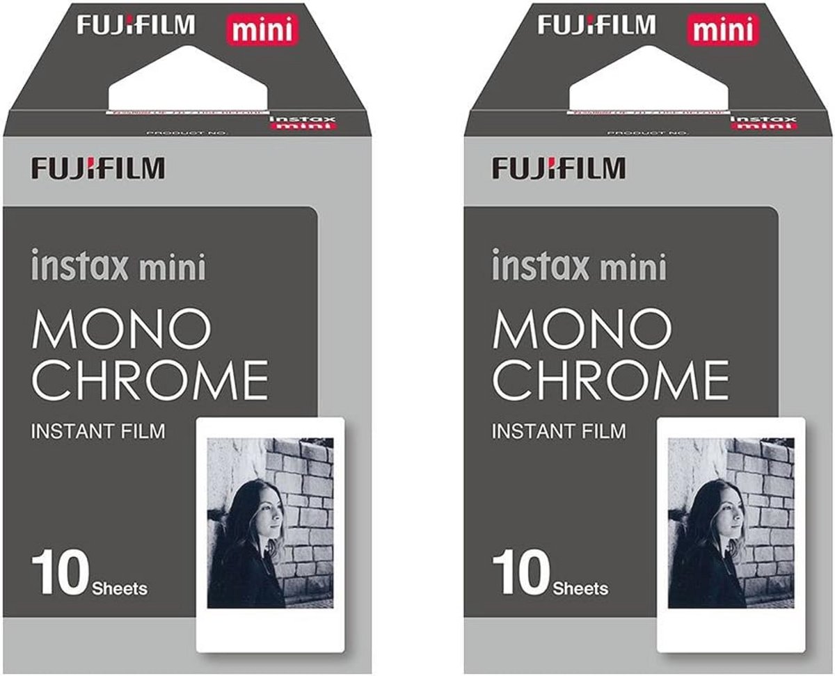 Zwart-wit instantfilm voor Instax Mini - 20 stuks