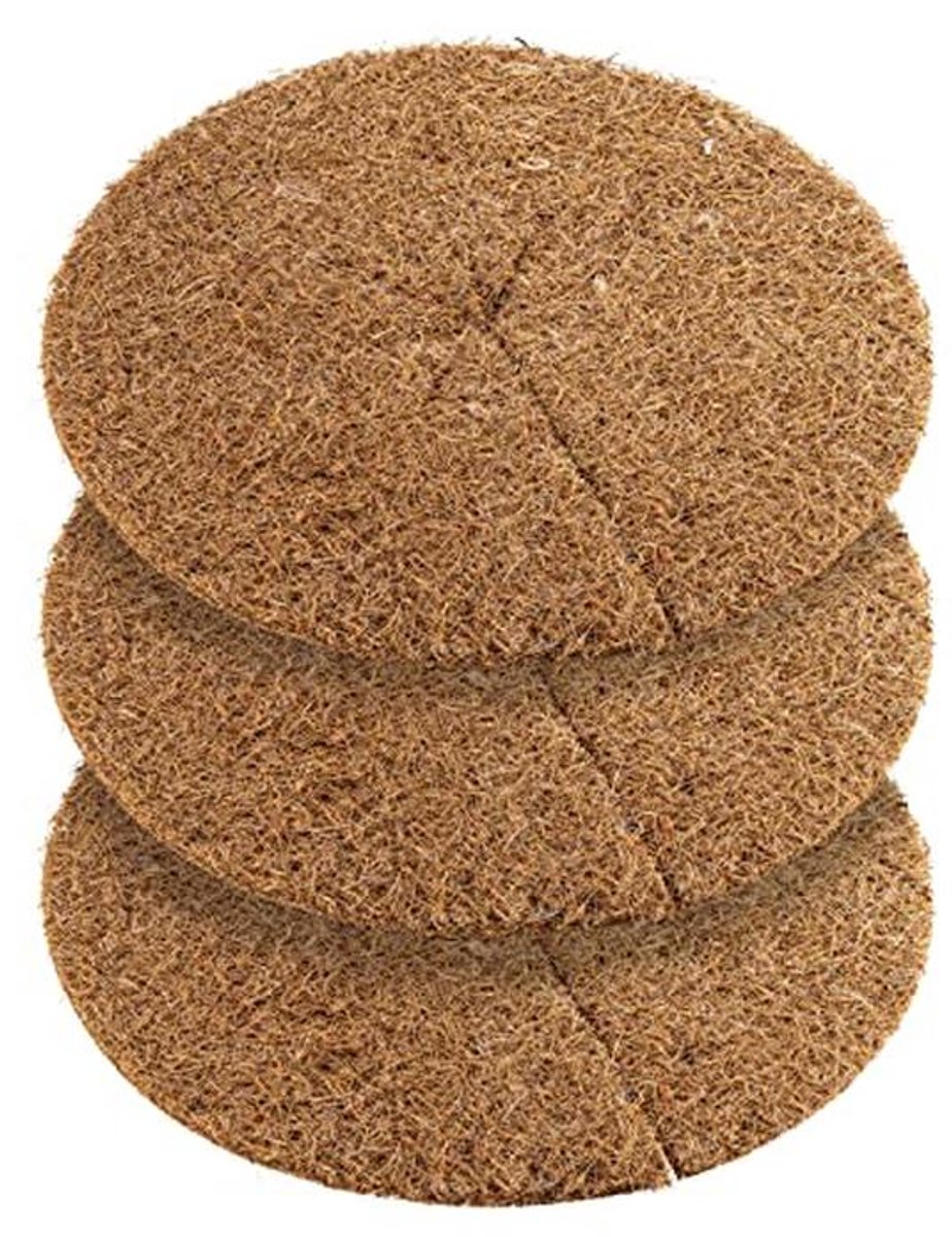 Kokosmulchschijf - Natuurlijke Bescherming voor Potplanten (50 cm, 3 stuks)
