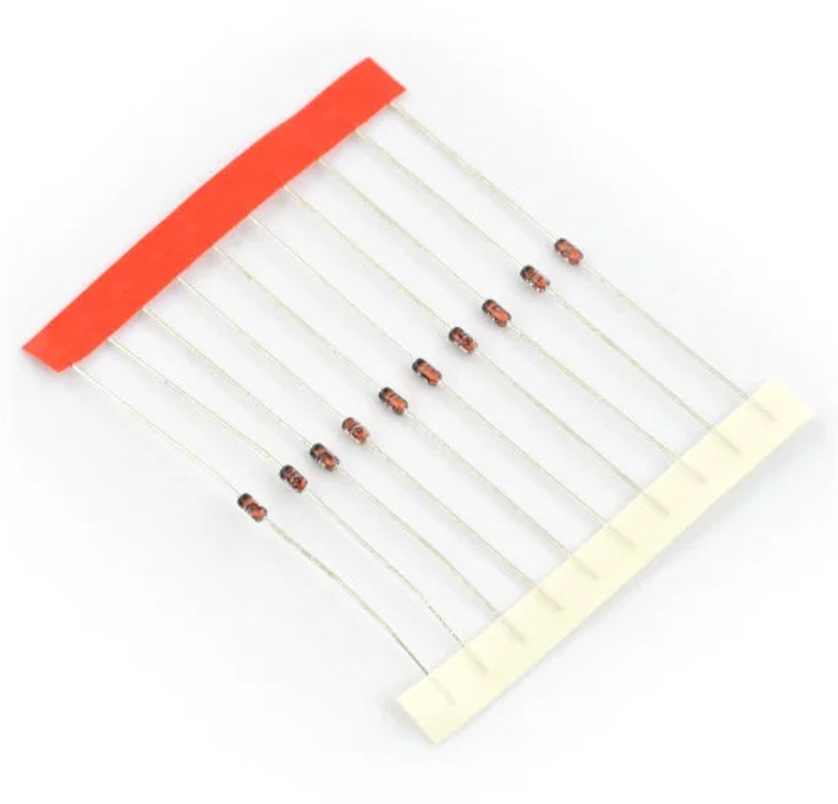 BZX55C4V3 zenerdiode 4,3V 0,5W DO35 through hole 10-stuks