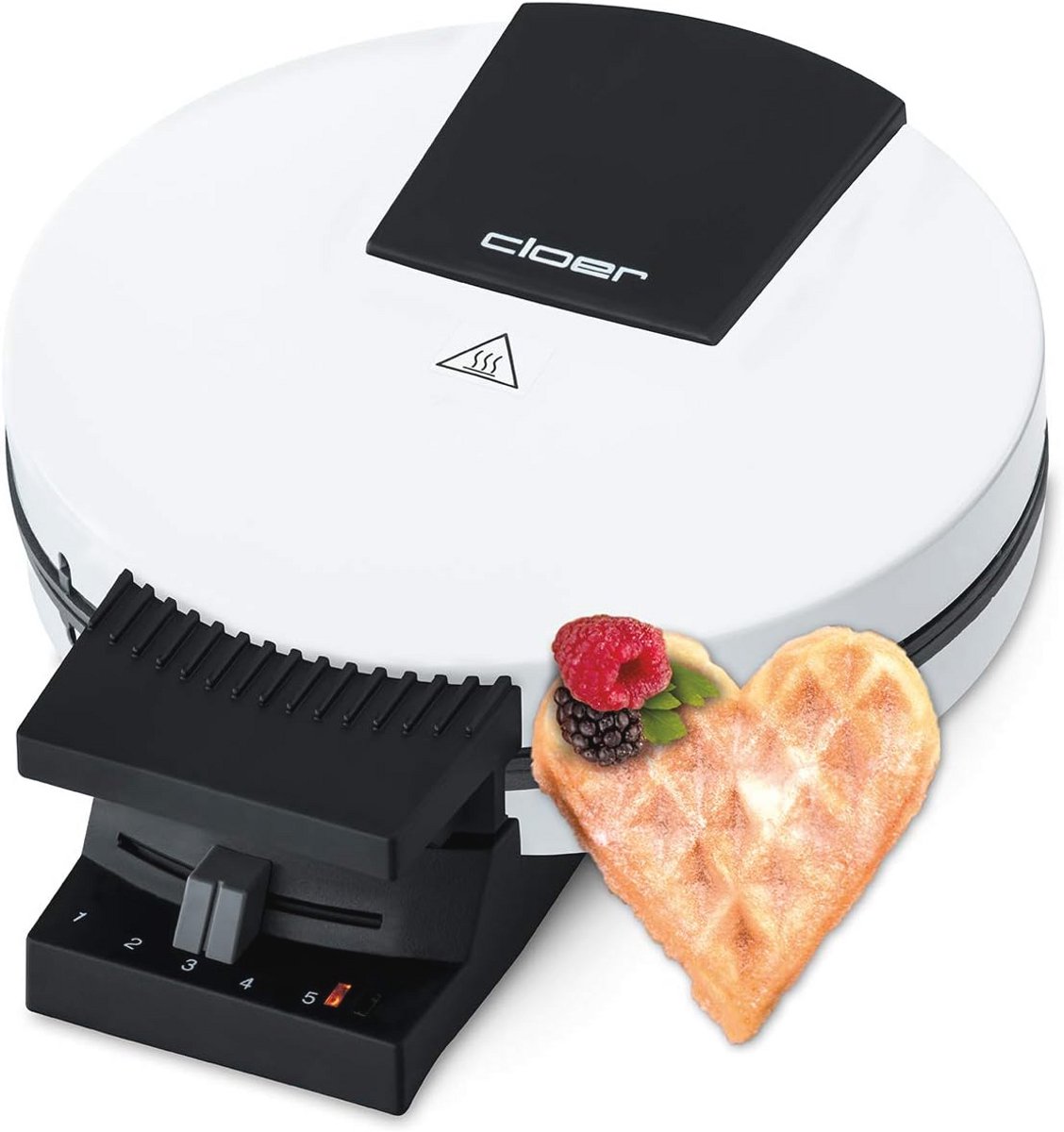 XXL Hartwafelmaker voor Grote Hartwafels - 1200 W, 19.5 cm