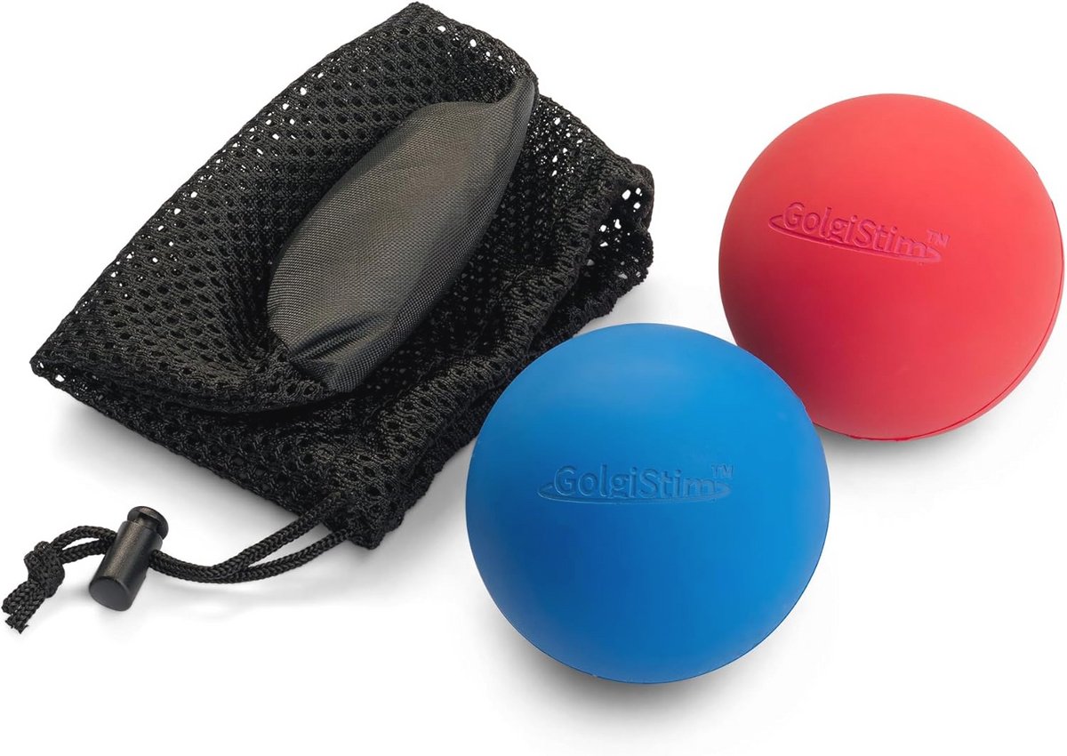 Massageballen voor triggerpointtherapie en myofasciale release - Set van 2 met draagtas