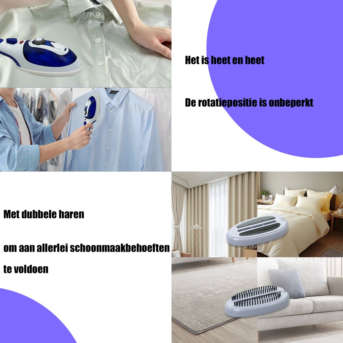 Kleine stoomgenerator strijkijzer, energie, geen brandwonden de keramische basis — afbeelding 5